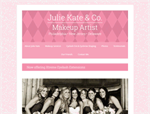 Tablet Screenshot of juliekatemakeup.com